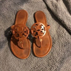 Tan Tory Burch Sandals
